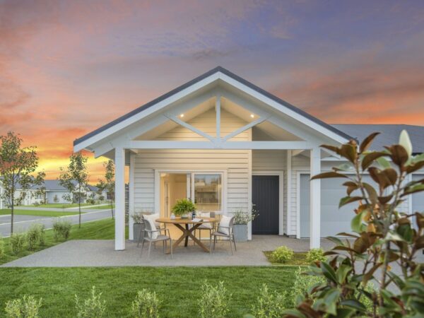 Greytown Orchards Retirement Village Rosa Villa at dusk