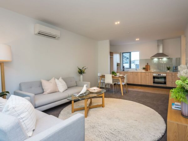 Salisbury Street residential build - interior lounge view 2