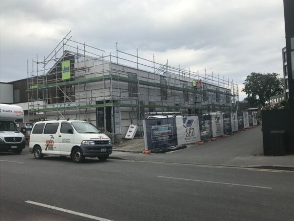 Salisbury Street residential build under construction