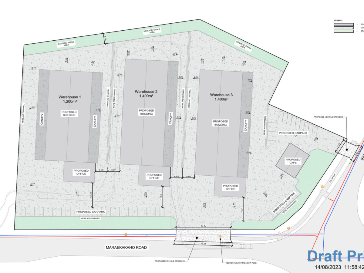 Gallery - plans for 3 warehouses and a cafe at Lot 6 and 7 Irongate Industrial Hub